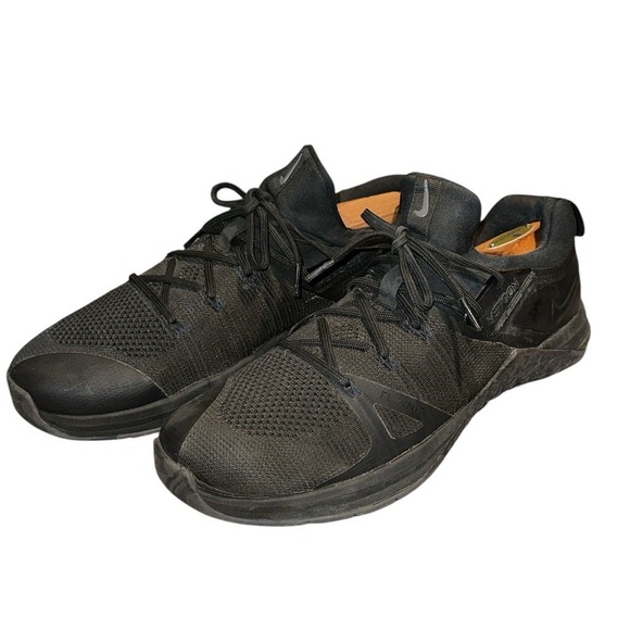 Nike Metcon Flyknit Triple Black Sneakers Shoes Mens Size 13